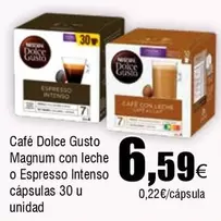 Oferta de Nestlé - Cafe Dolce Gusto Magnum Con Leche O Espresso Intenso Capsulas por 6,59€ en Froiz