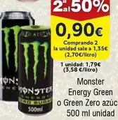 Oferta de Monster - Energy Green O Green Zero Azuc por 1,79€ en Froiz