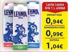 Oferta de Leyma - Leche por 0,99€ en Froiz