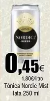 Oferta de Nordic Mist - Tónica por 0,45€ en Froiz