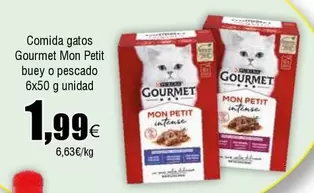 Oferta de Purina - Gourmet Mon Petit Buey O Pescado por 1,99€ en Froiz