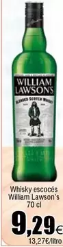 Oferta de William Lawson's - Whisky Escoces por 9,29€ en Froiz