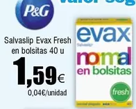 Oferta de Evax - Salvaslip Fresh En Bolsitas por 1,59€ en Froiz