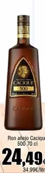 Oferta de Cacique - Ron Anejo por 24,49€ en Froiz