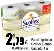 Oferta de Scottex - Papel Higiénico Dermo Cuidado por 2,79€ en Froiz