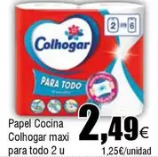 Oferta de Colhogar - Papel Cocina Maxi Para Todo por 2,49€ en Froiz