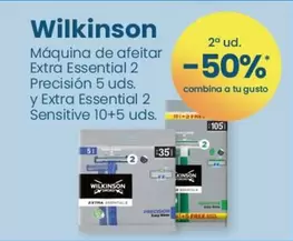 Oferta de Wilkinson -  Maquina de afeitar Extra Essential 2 en Clarel