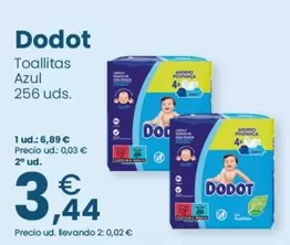 Oferta de Dodot - Toallitas Azul por 6,89€ en Clarel