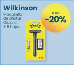 Oferta de Wilkinson - Maquinilla De Afeitar Classic + 5 Hojas en Clarel