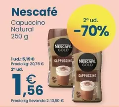 Oferta de Nescafé - Capuccino Natural por 5,19€ en Clarel