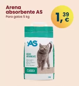 Oferta de As - Arena Para Gatos por 1,39€ en Clarel