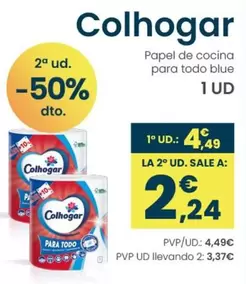 Oferta de Colhogar - Papel De Cocina Para Todo Blue por 4,49€ en Clarel