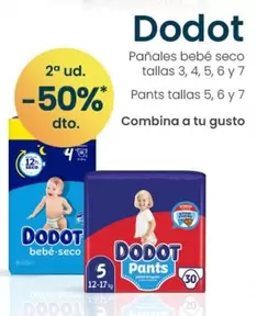 Oferta de Dodot - Pañales Bebé Seco Tallas en Clarel