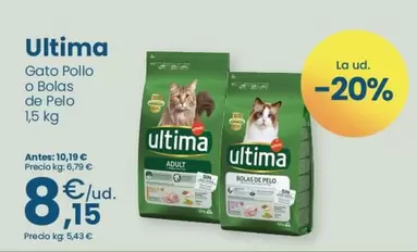 Oferta de Última - Gato Pollo O Bolas De Pelo por 8,15€ en Clarel