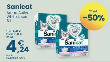 Oferta de Sanicat - Arena Active White Lotus por 8,49€ en Clarel