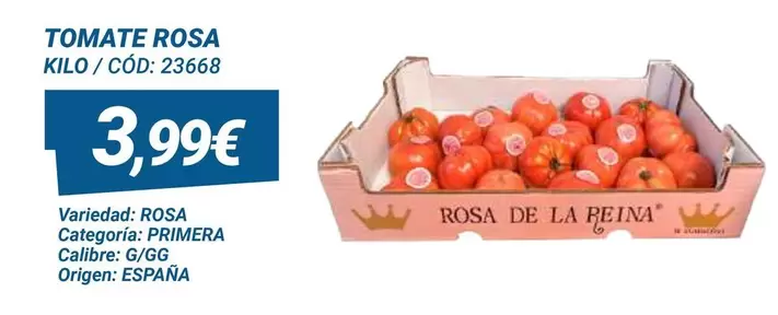 Oferta de Origen - Tomate Rosa por 3,99€ en Dialsur Cash & Carry