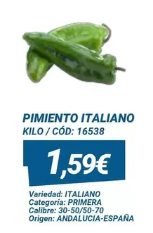 Oferta de Origen - Pimiento Italiano por 1,59€ en Dialsur Cash & Carry