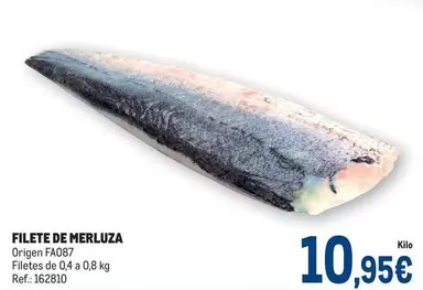 Oferta de Origen - Filete De Merluza por 10,95€ en Makro