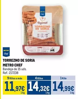 Oferta de Memor Chef Torrezno De Soria por 14,99€ en Makro