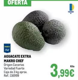 Oferta de Makro - Aguacate Extra por 3,99€ en Makro