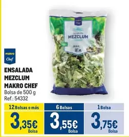 Oferta de Makro - Ensalada Mezclum por 3,75€ en Makro