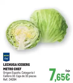 Oferta de Chef - Lechuga Iceberg por 7,65€ en Makro