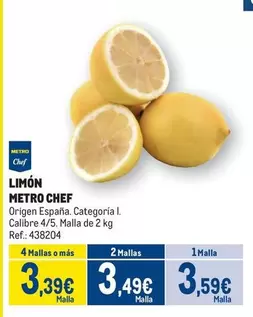 Oferta de Chef - Limon por 3,59€ en Makro