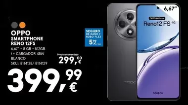 Oferta de OPPO - Smartphone Reno 12FS por 399,99€ en Worten