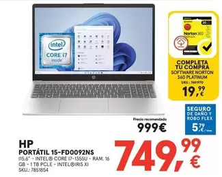 Oferta de Norton - Portatil 15-fd0092ns por 749,99€ en Worten