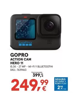 Oferta de GoPro - Action Cam Hero 11 por 299,99€ en Worten