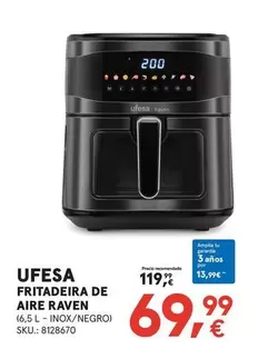 Oferta de Ufesa - Fritadeira De Aire Raven por 69,99€ en Worten