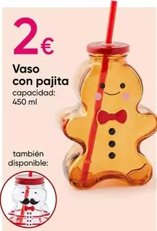 Oferta de Vaso Con Pajita por 2€ en Pepco