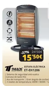 Oferta de Sistema - Estufa Eléctrica Et-eh 1206 por 15,5€ en Dynos Informática