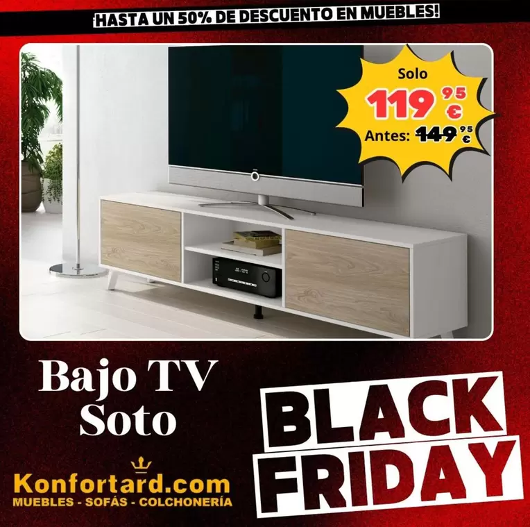 Oferta de Bajo Tv por 119,95€ en Konfortard