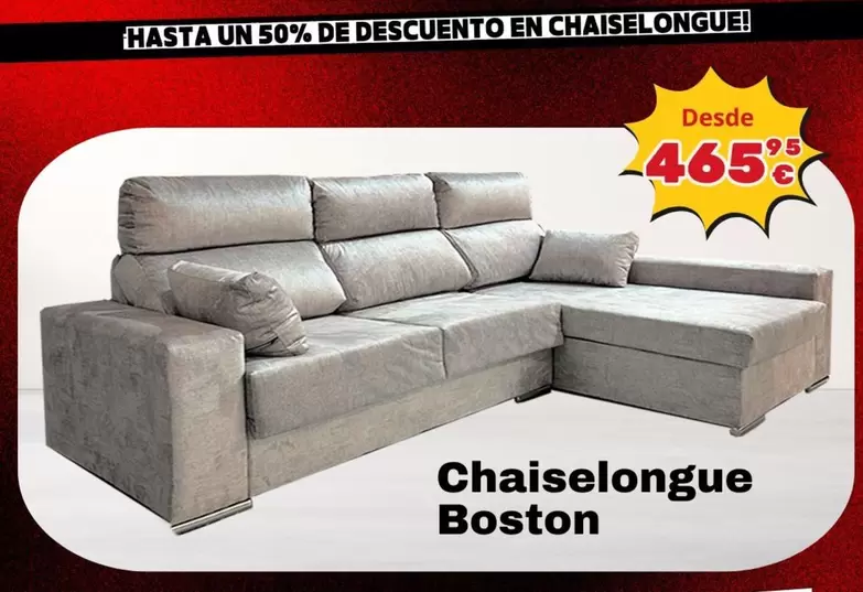 Oferta de Boston - Chaiselongue Boston por 465,95€ en Konfortard