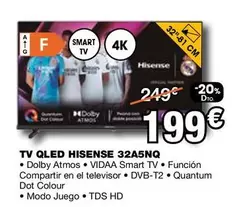 Oferta de Hisense - Tv Qled 32A5NQ por 199€ en Expert