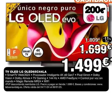 Oferta de LG - Tv Oled Oled65c44la por 1499€ en Expert