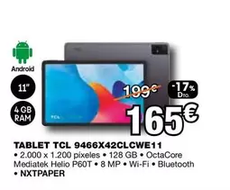 Oferta de TCL - Tablet 9466x42clcwe11 por 165€ en Expert