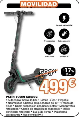 Oferta de Patin Sc4002 por 499€ en Expert