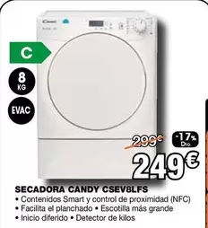 Oferta de Candy - Secadora Csev8lfs por 249€ en Expert