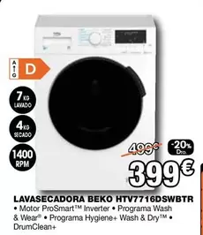 Oferta de Beko - Lavasecadora Htv7716dswbtr por 399€ en Expert