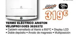 Oferta de Ariston - Termo Eléctrico Velispro100es 3626372 por 319€ en Expert