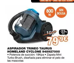 Oferta de Taurus - Aspirador Trineo  Homeland Cyclone 94892700 por 79,9€ en Expert