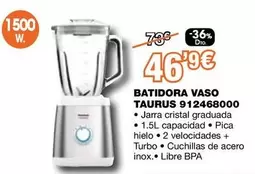 Oferta de Taurus - Batidora Vaso 912468000 por 46,9€ en Expert