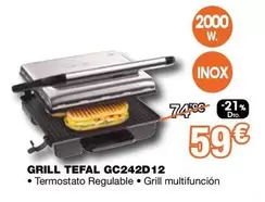 Oferta de Tefal - Grill Gc242d 12 por 59€ en Expert