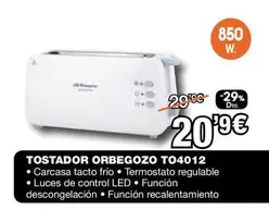 Oferta de Orbegozo - Tostador T04012 por 20,09€ en Expert