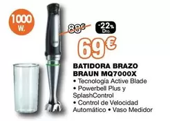 Oferta de Braun - Batidora Brazo Mq7000x por 69€ en Expert