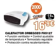 Oferta de Orbegozo - Calefactor FH5127 por 16,9€ en Expert