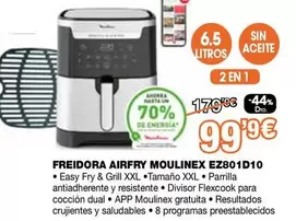 Oferta de Husqvarna - Freidora Airfry Moulinex EZ801D10 por 99,9€ en Expert