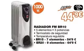 Oferta de Fm - Radiador  Br10 por 44,9€ en Expert